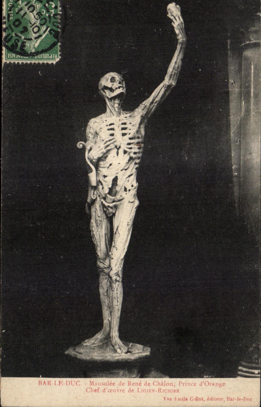 Mausolée de René de Châlon, Prince d'Orange — Chef-d'œuvre de Ligier-Richier — Émile Collot, éditeur, Bar-le-Duc