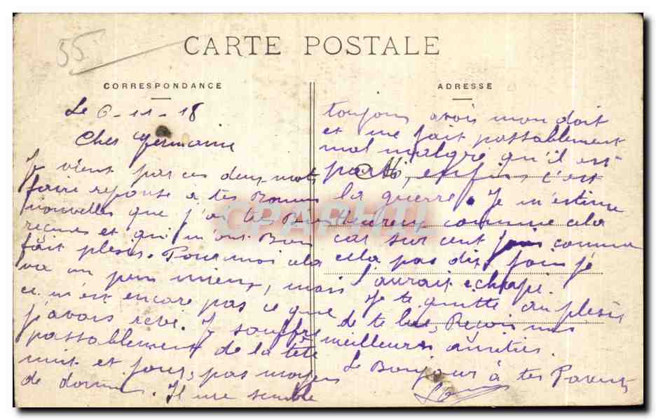 CPA Bar le Duc Ville Haute le Musee — Rückseite
