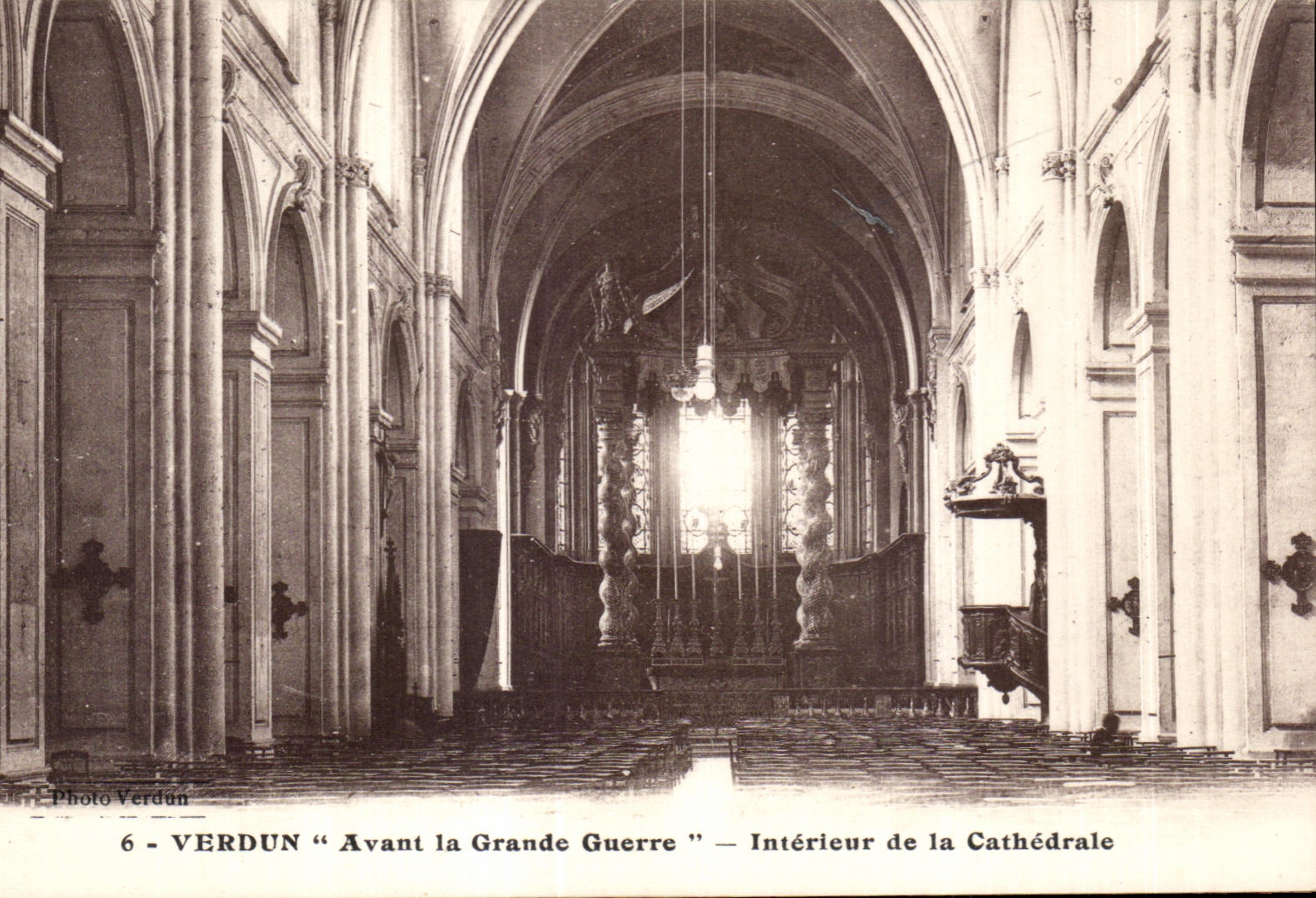 Verdun — Intérieur de la Cathédrale — Avant la Grande Guerre — Photo Verdun, n°6