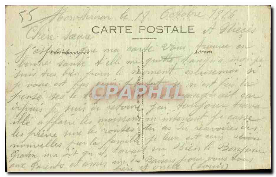 Verdun — Bombardement de Verdun — Maisons en ruines — Phot-Express - Visé Paris 1021 — Back