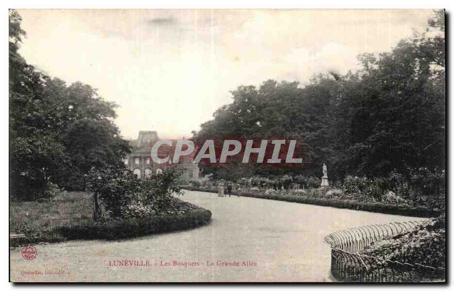 CPA Luneville Les Bosquets La Grande Allee