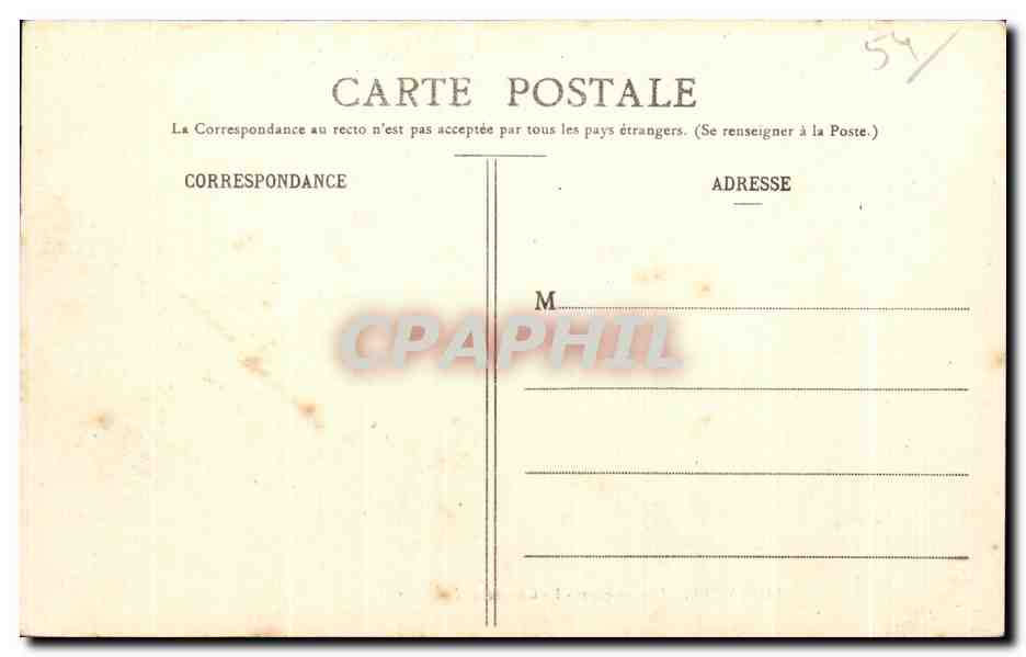 CPA Luneville Les Bosquets La Grande Allee — Rückseite