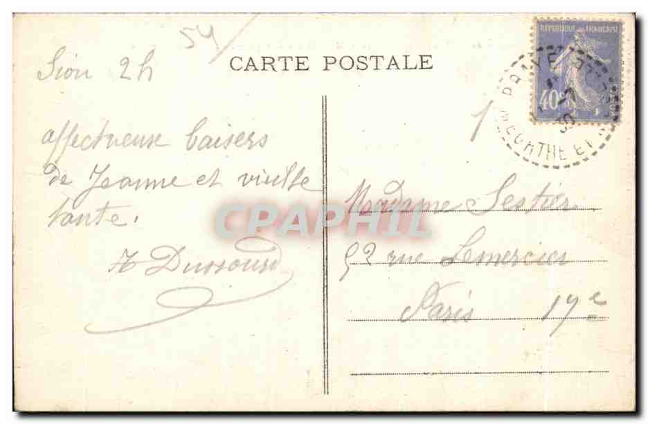 Pèlerinage de N.-D. de Sion, par Praye (M.-et-M.) - Vue générale - Chemin de Praye — Achterkant