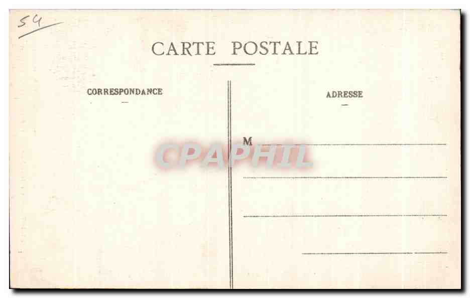 Lunéville - Statue de la Nuit dans la Promenade des Bosquets — Luzelle-Rousse, n° 15, Pl. de l'Église — Rückseite