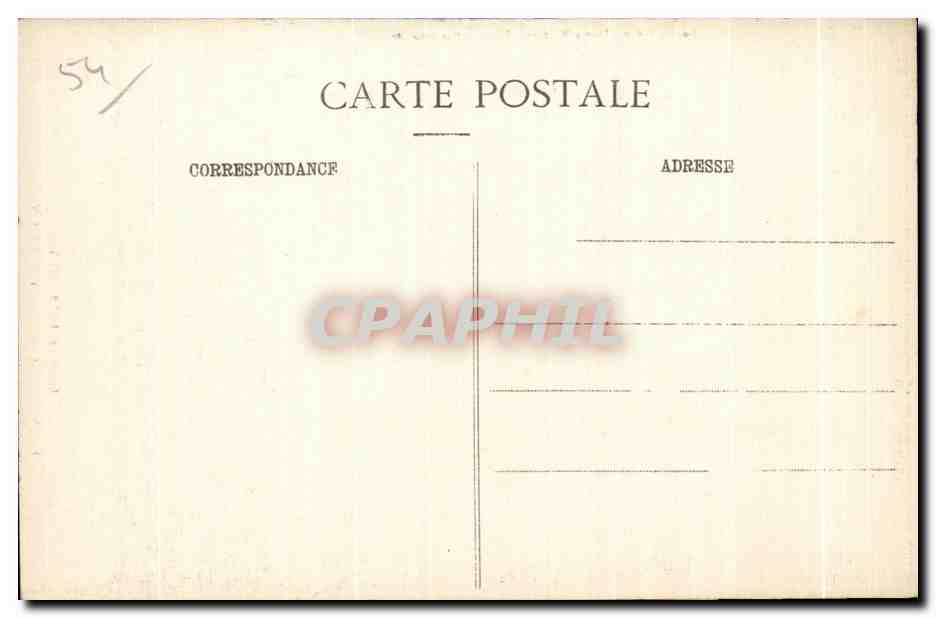 CPA Pont A Mousson Guerre Bombardement  — Verso