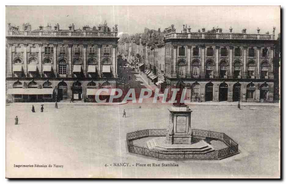 CPA Nancy Place et Rue Stanislas
