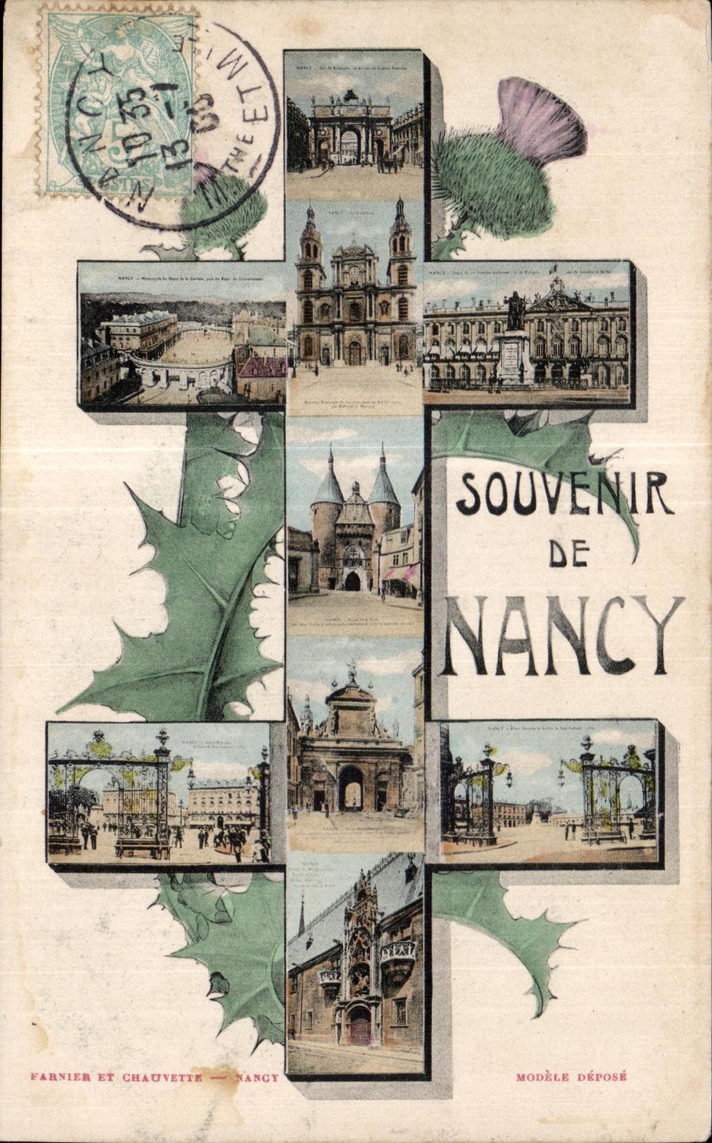 Nancy — Souvenir de Nancy — Farnier et Chauvette, Nancy