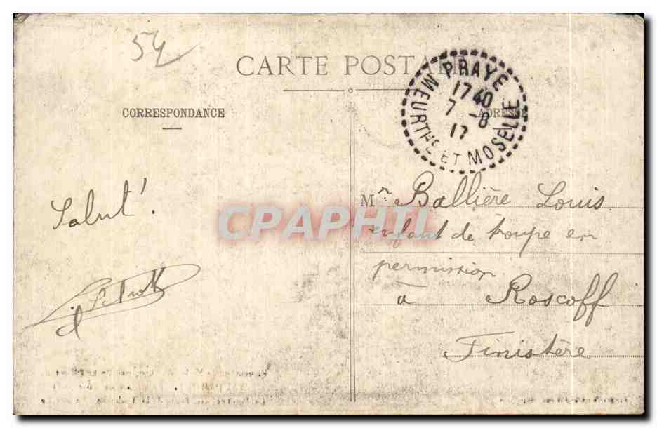 Pèlerinage de N.D. du Sion, par Praye - Fortifications (côté Sud) - La Poterne dite Porte de la Trahison - La Brèche - VAUDEMONT — Rückseite