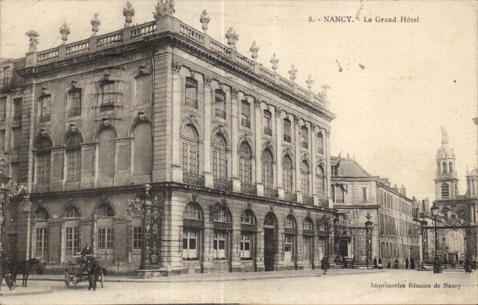 NANCY - Le Grand Hôtel — Imprimeries Réunies de Nancy, n°8