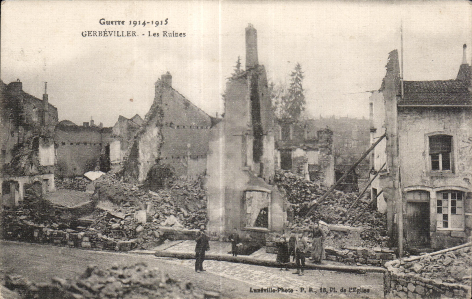 CPA Guerre 1914-1915 Gerbeviller les ruines