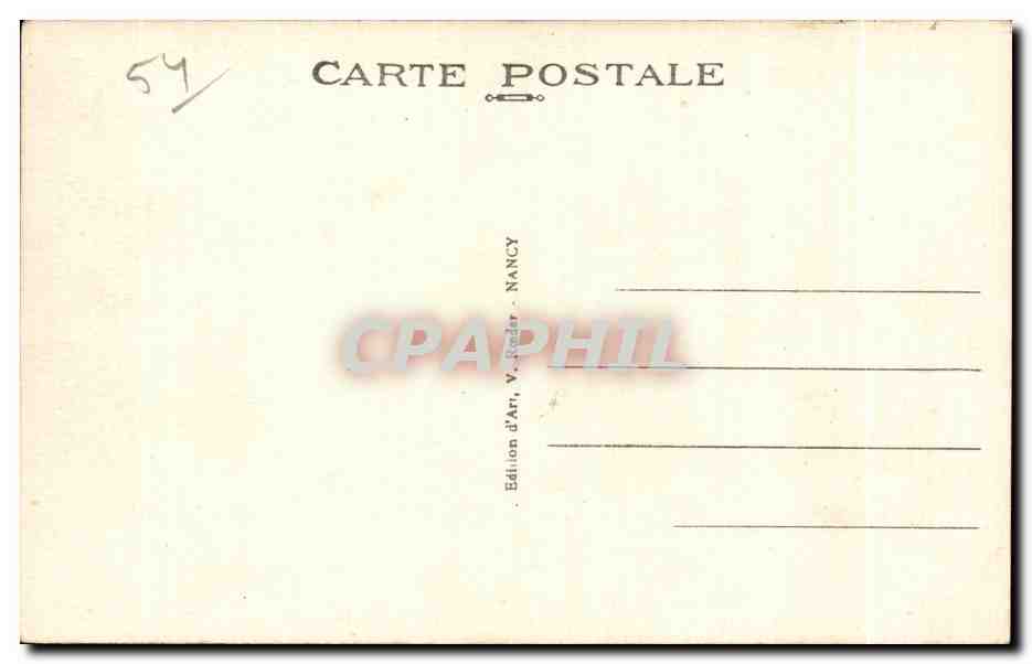 CPA Nancy Caserne du 26e Regiment d Intanterie Militaria  — Rückseite