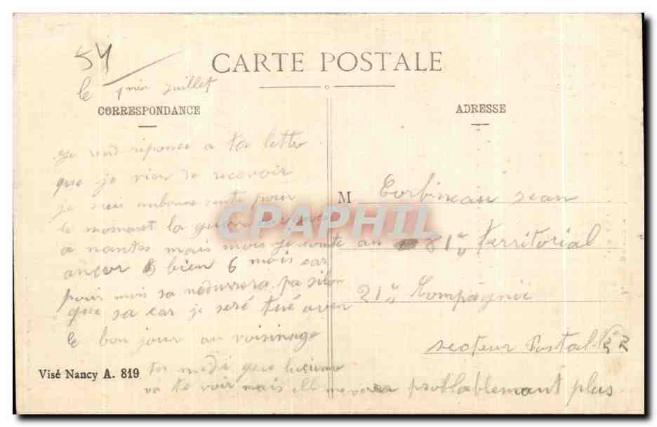 CPA La Guerre en Lorraine en 1914-1915 gerbeviller bombarde par les allemands des ruines vues a travers des ruines — Rückseite