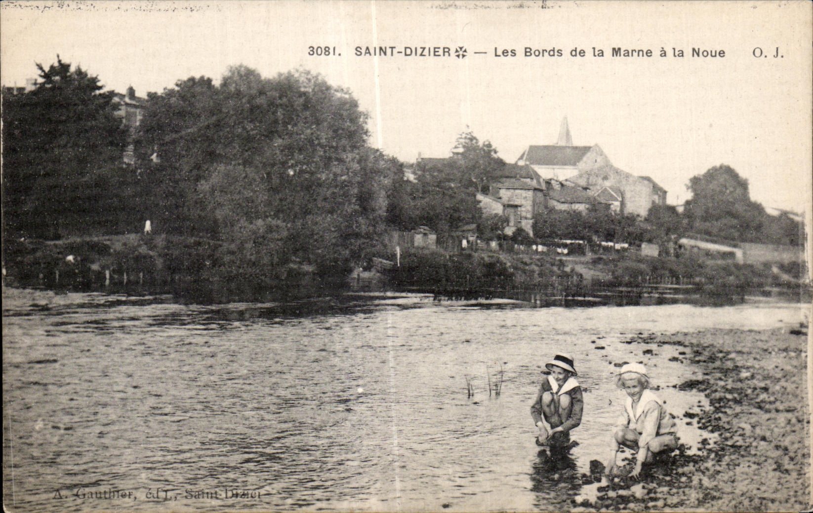 CPA Saint Dizier les bords de la marne a la noue