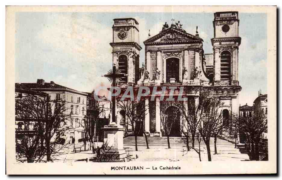CPA Montauban la cathedrale