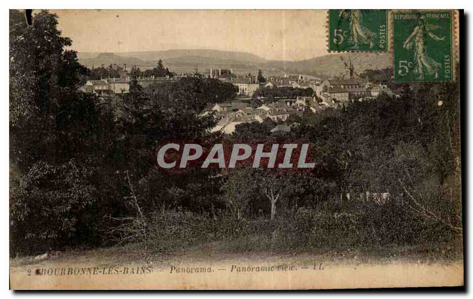 CPA Bourbonne les bains panorama 