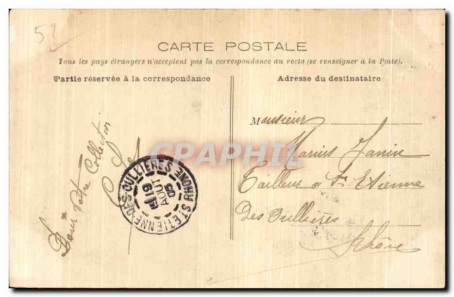 CPA Bourbon Lancy Vue generale de I Etablissement thermal — Rückseite