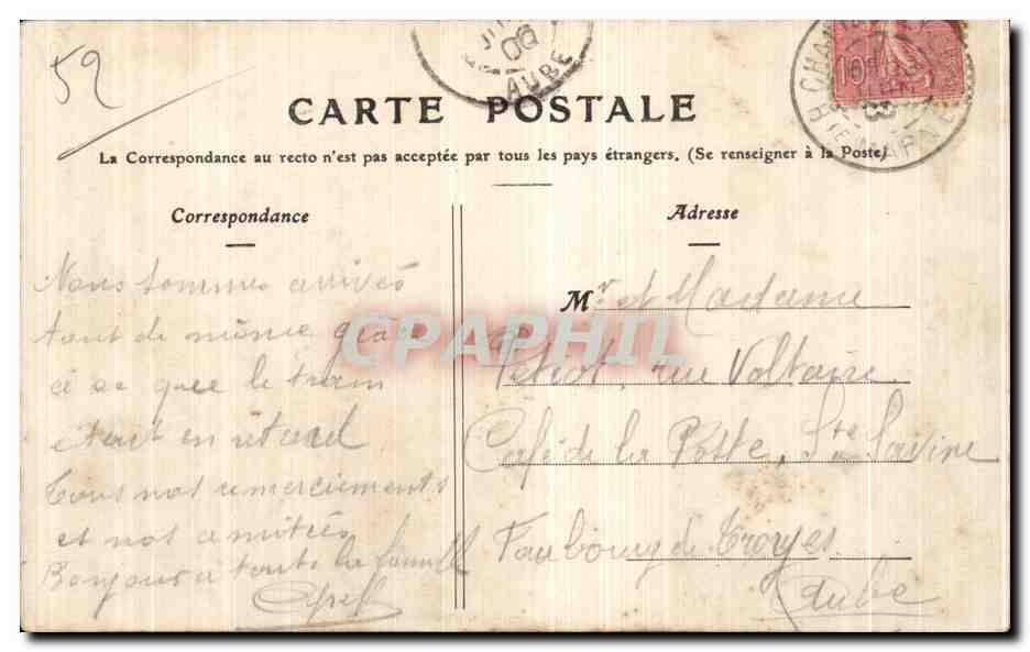 CPA La Haute Marne Chaumont La Premiere Galerie du viaduc — Rückseite