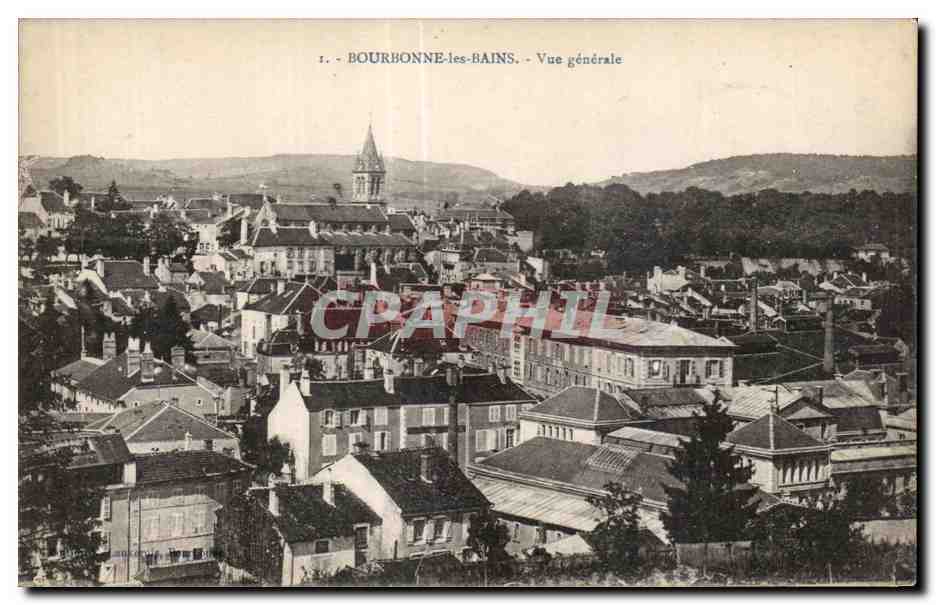 Bourbonne-les-Bains — Vue générale — éditeur non identifié, n° de série 1
