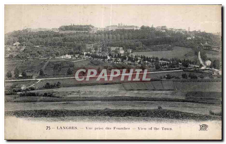 Langres — Vue prise des Fourches — JND Hol.