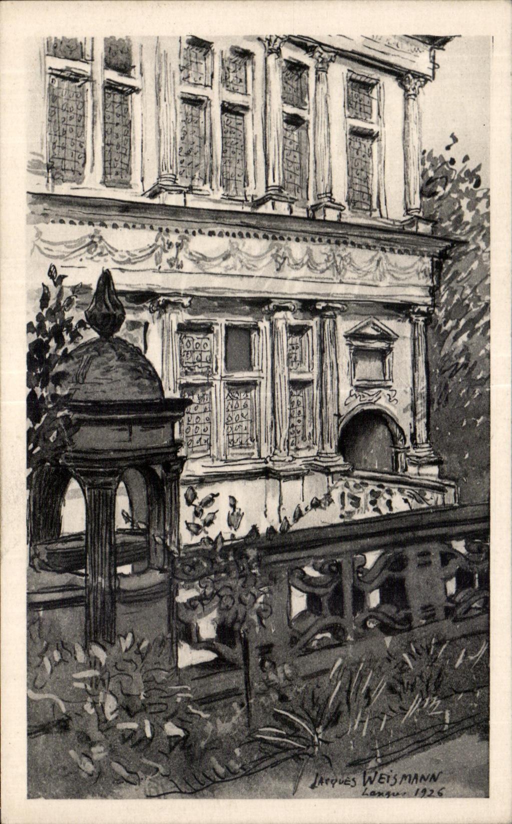 CPA Langres Maison Renaissance d apres un dessin J Weismann