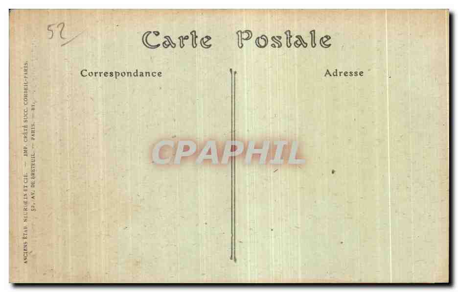 CPA Chaumont (Haute-Marne) Eglise Saint Jean Baptister La Nef — Rückseite