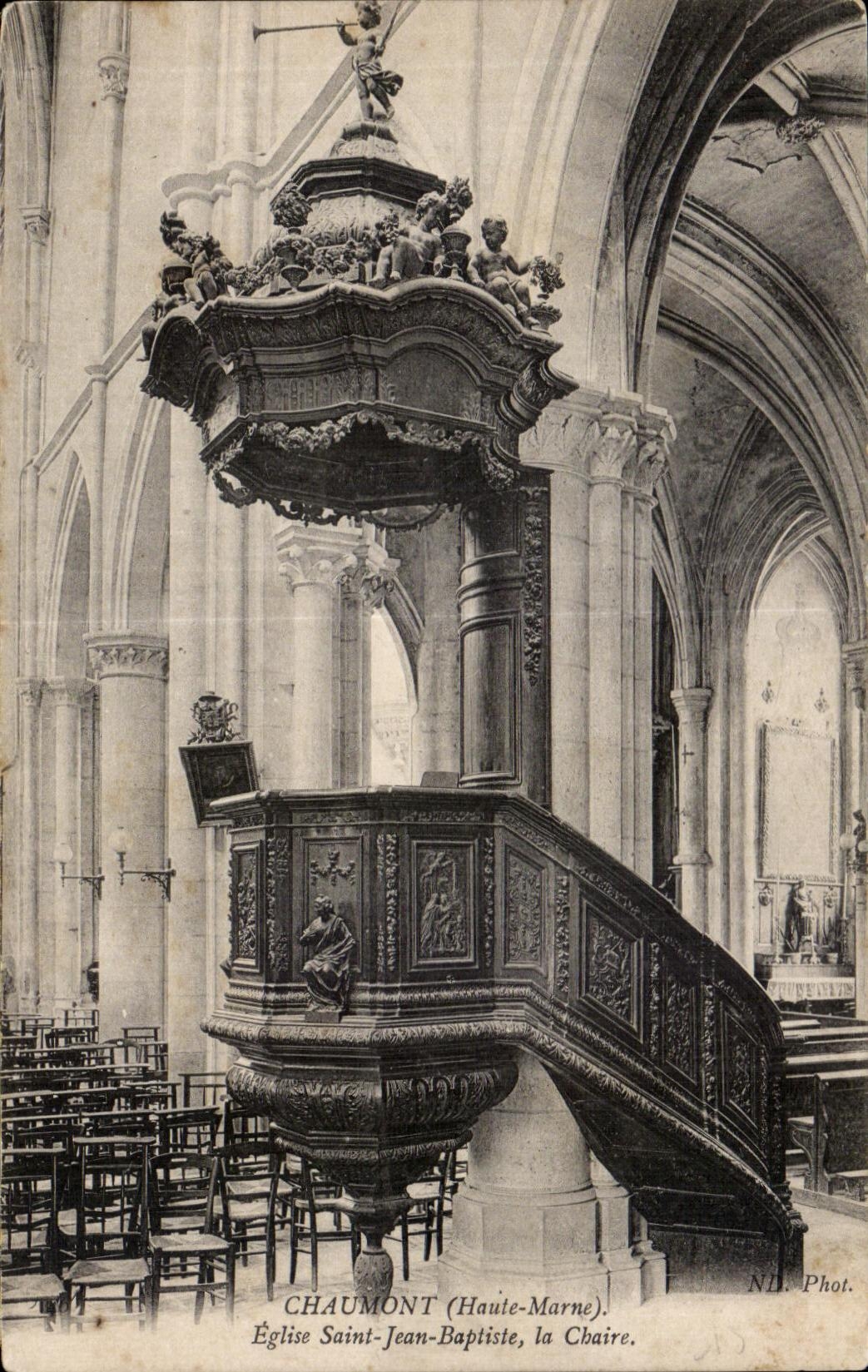 CPA Chaumont (Haute Marne) Eglise saint Jean Bapliste la Chaire