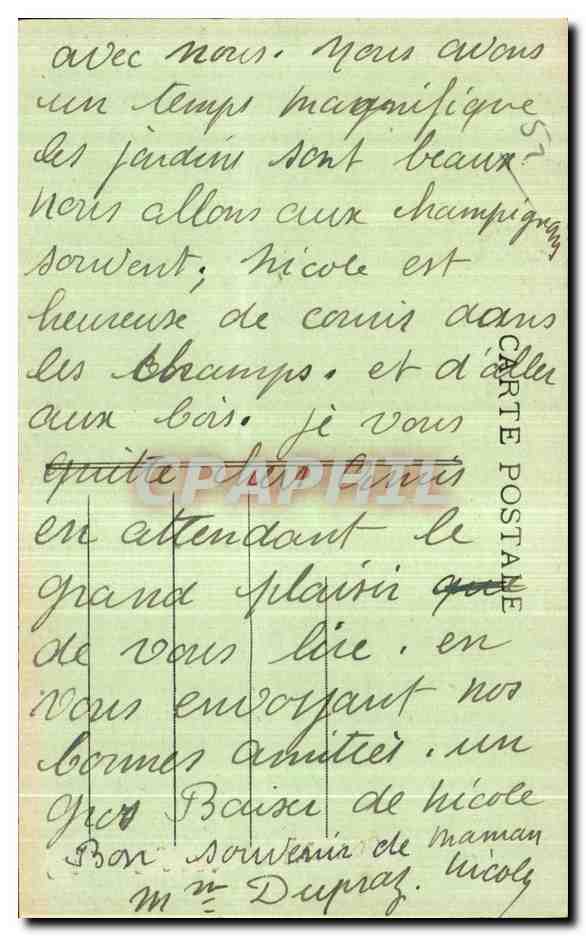CPA Wassy Le Faucheur aux Promenades — Rückseite