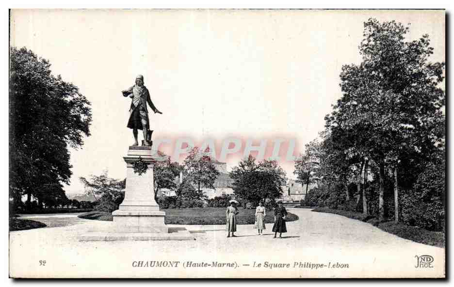 CPA Chaumont (Haute Marne) Le Square Philippe Lebon