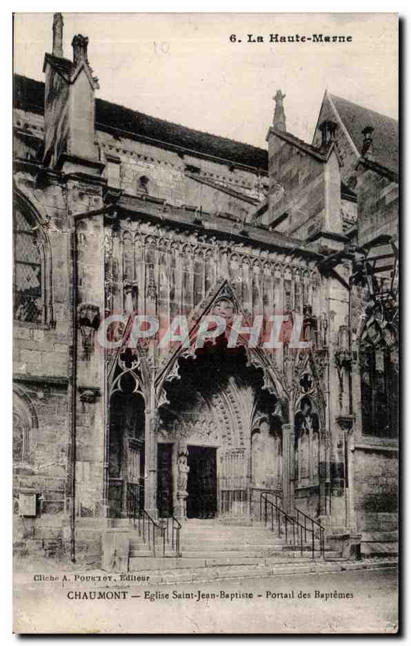 La Haute-Marne — Kirche Saint-Jean-Baptiste — Taufportal — Chaumont, Verlag