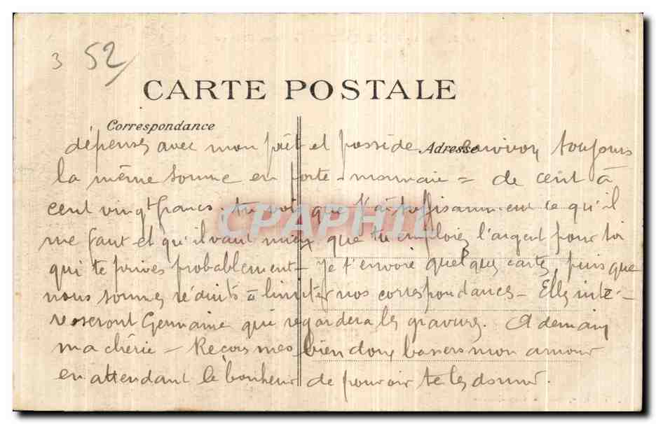 CPA Saint dizier le vieux chateau — Rückseite