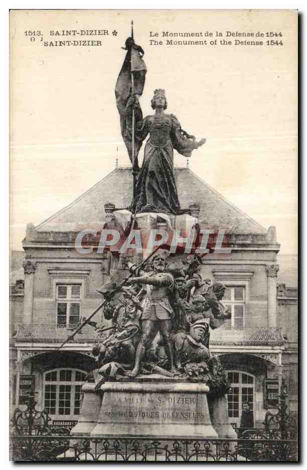 CPA Saint Dizier Le Monument de la Defense de 1544 Jeanne d arc
