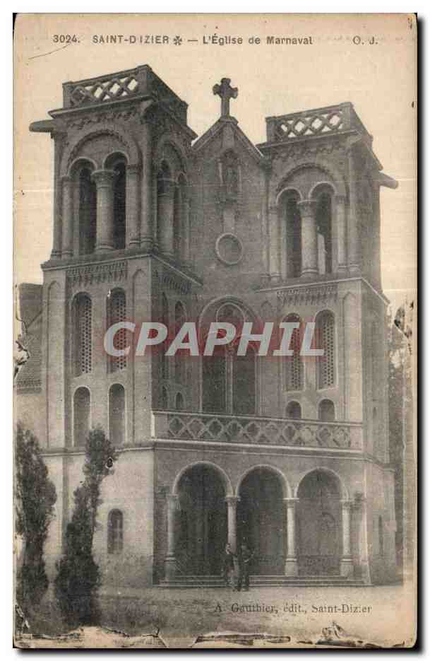 CPA Saint Dizier L Eglise de Marnaval