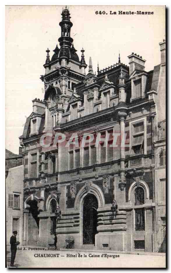 CPA La Haute Marne Chamount Hotel de la Caisse d Epargne