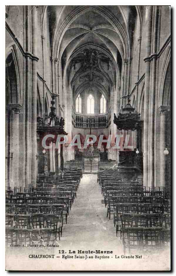 CPA La Haute Marne Chaumont Eglise Saint Jean Baptiste La Grande Net