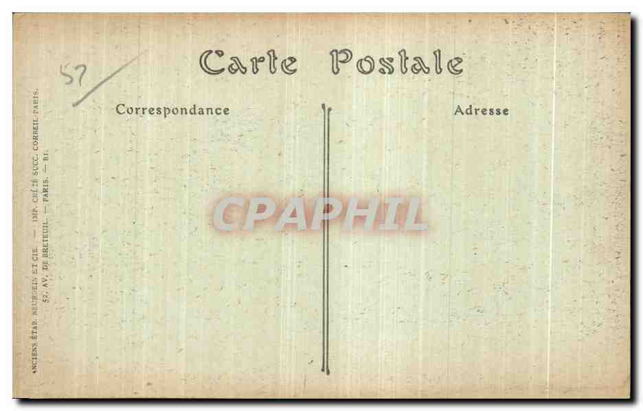 CPA Chaumont Ancien Chateau des Comtes de Champagne — Rückseite