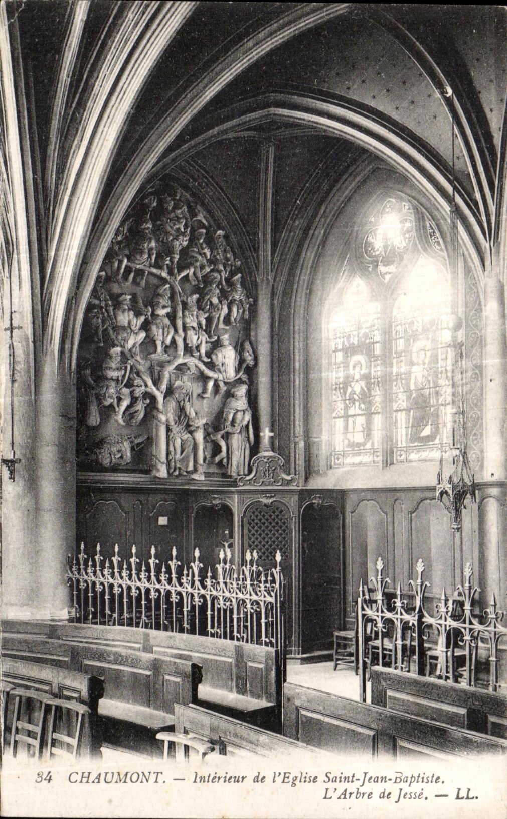 CPA Chaumont Inventeur de I Eglise Saint Jean Baptiste L Arbre de Jesse