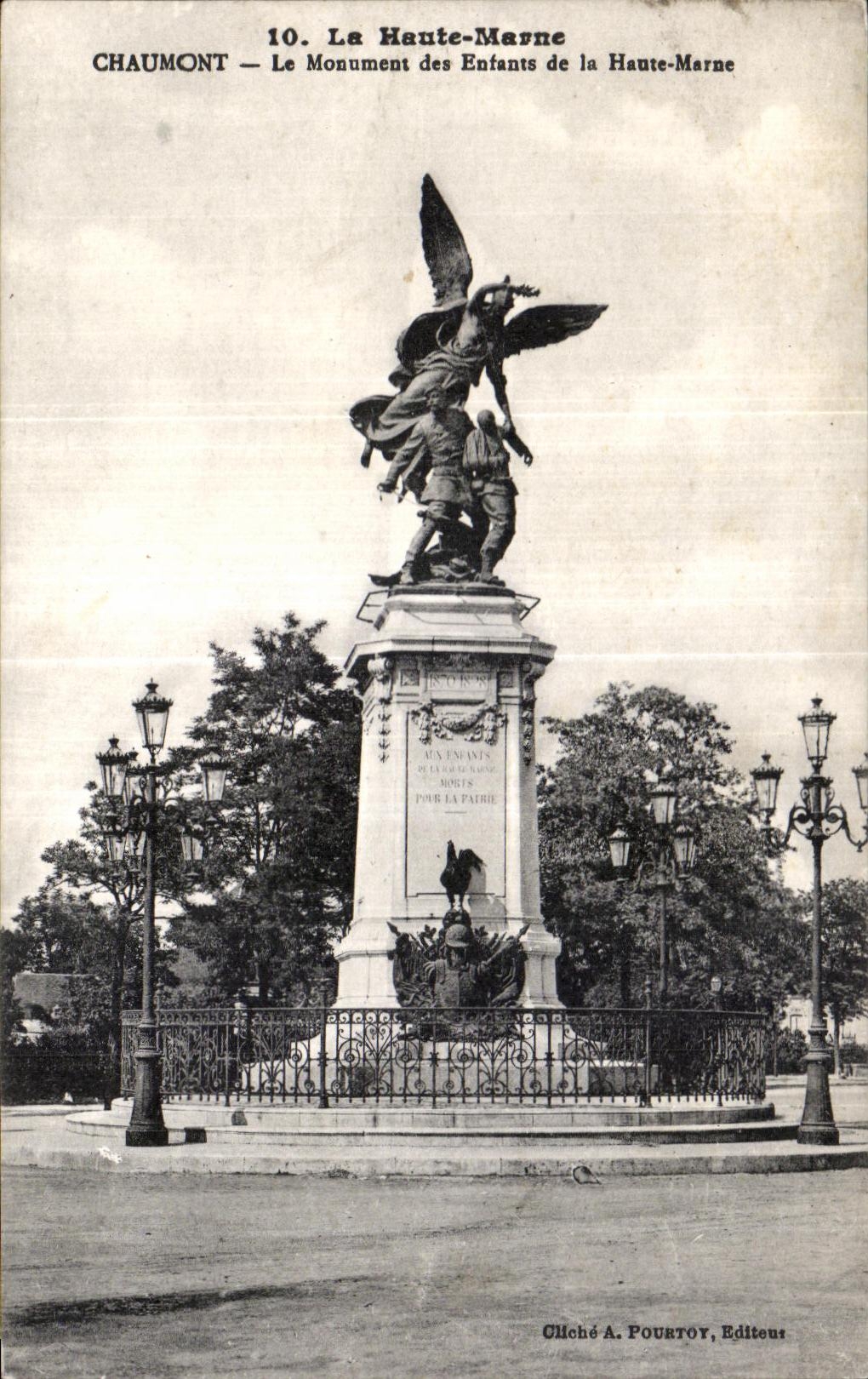 Chaumont — Der Denkmal der Kinder der Haute-Marne — Cliché A. Pouëttoy, Verleger