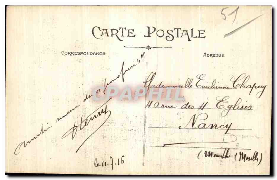 CPA Chalons sur Marne La Marne et le Barrage — Rückseite