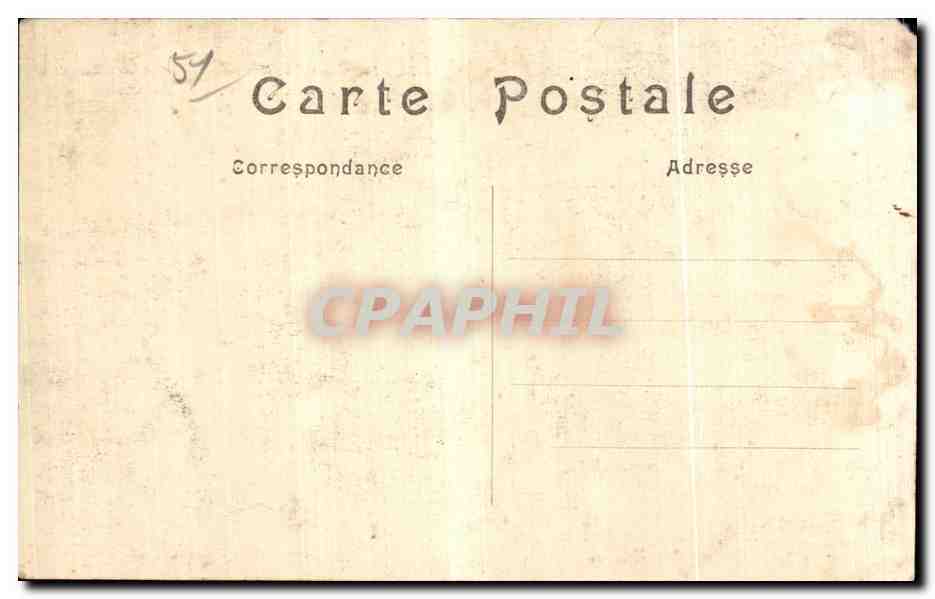 CPA Bataille de la Marne Neuville sur orne Le moulin  — Rückseite