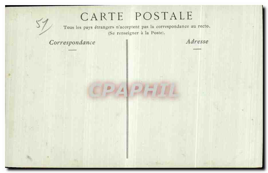 CPA Reims La Caisse d Epargne  — Verso