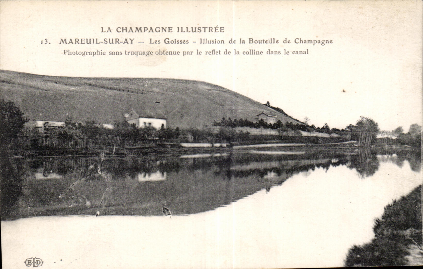 Mareuil-sur-Ay — Les Goisses — Illusion der Champagnerflasche