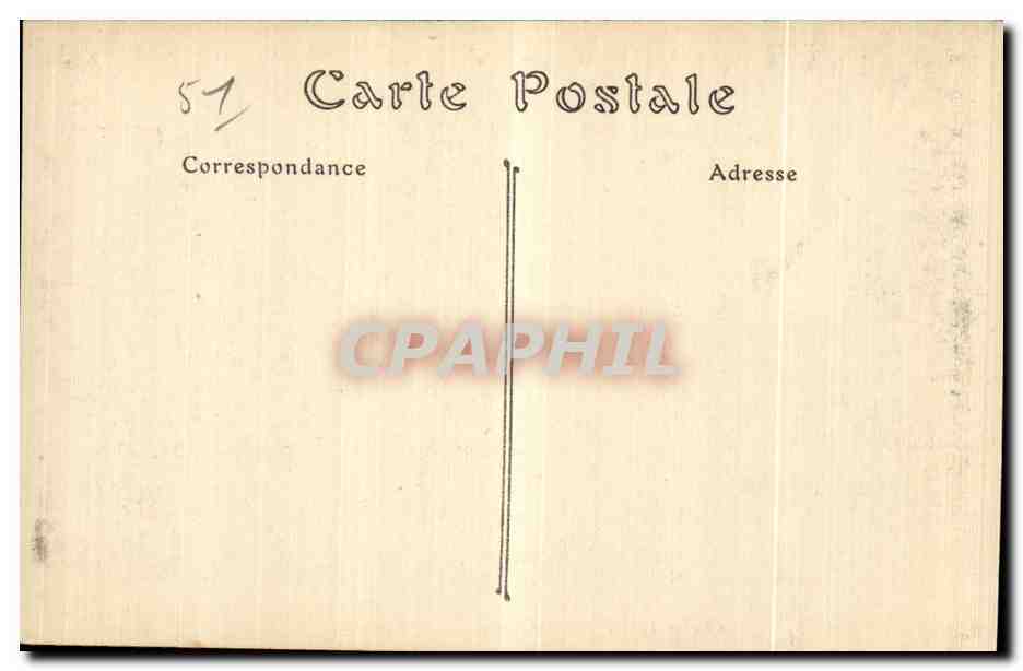 CPA Reims Le square Colbert — Verso