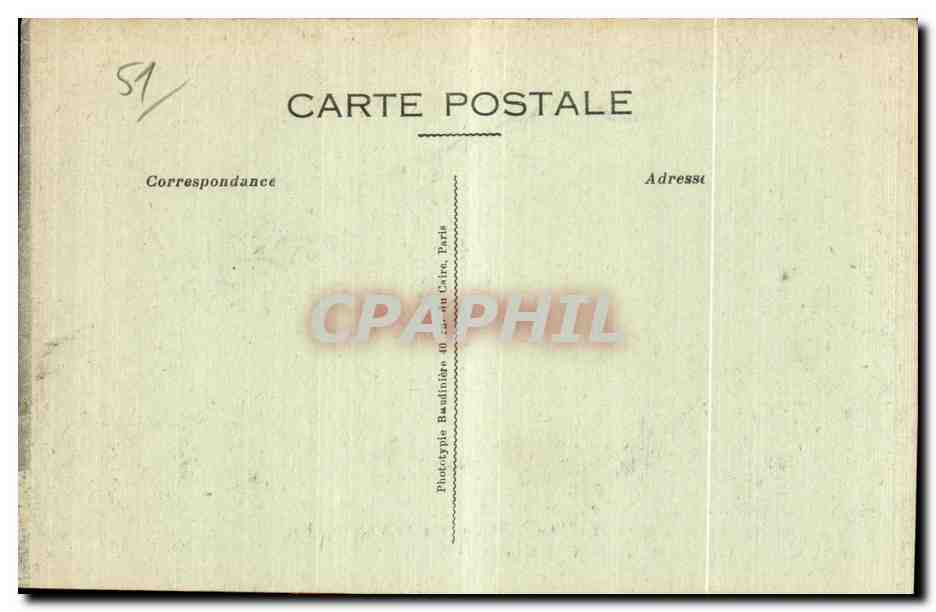 Le Château de Baye (Marne) — Occupé par le Kronprinz en Septembre 1914 — Phot-Express, n° 1165 — Verso