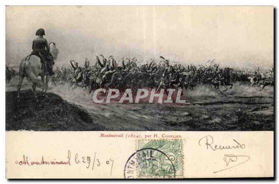CPA Montmirail par Charlier Militaria Napoleon 