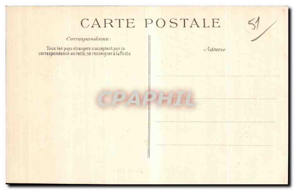 CPA Reims Palais de justice — Verso