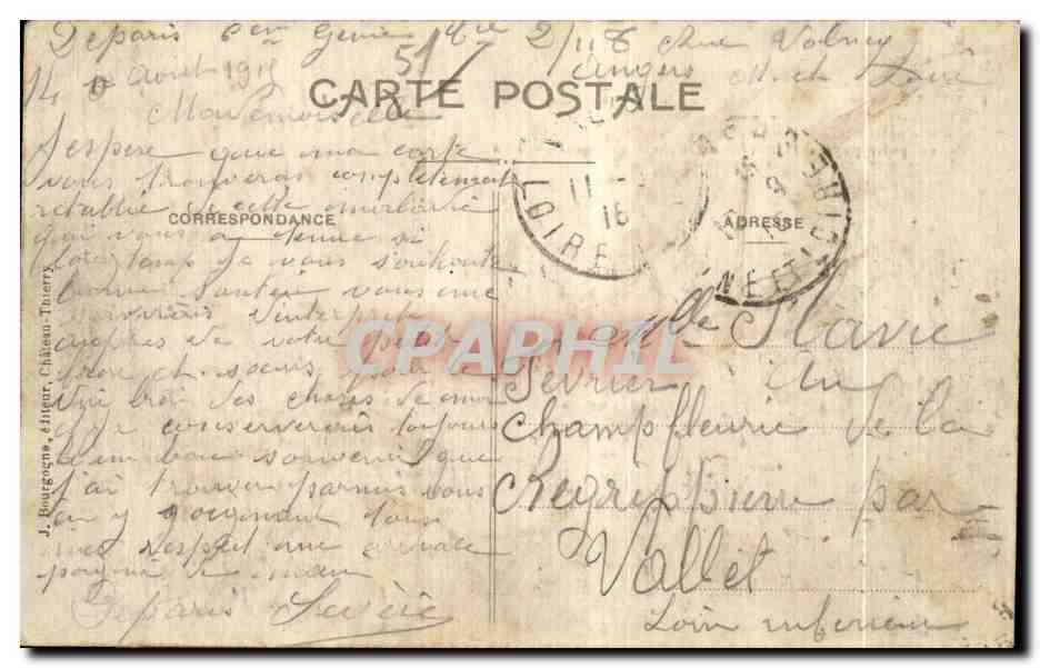 CPA Reuves L eglise Le clocher  — Back