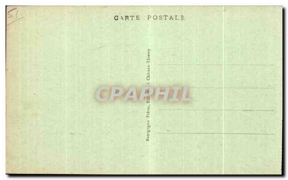 CPA Epernay Le theatre et place Thiers  — Rückseite