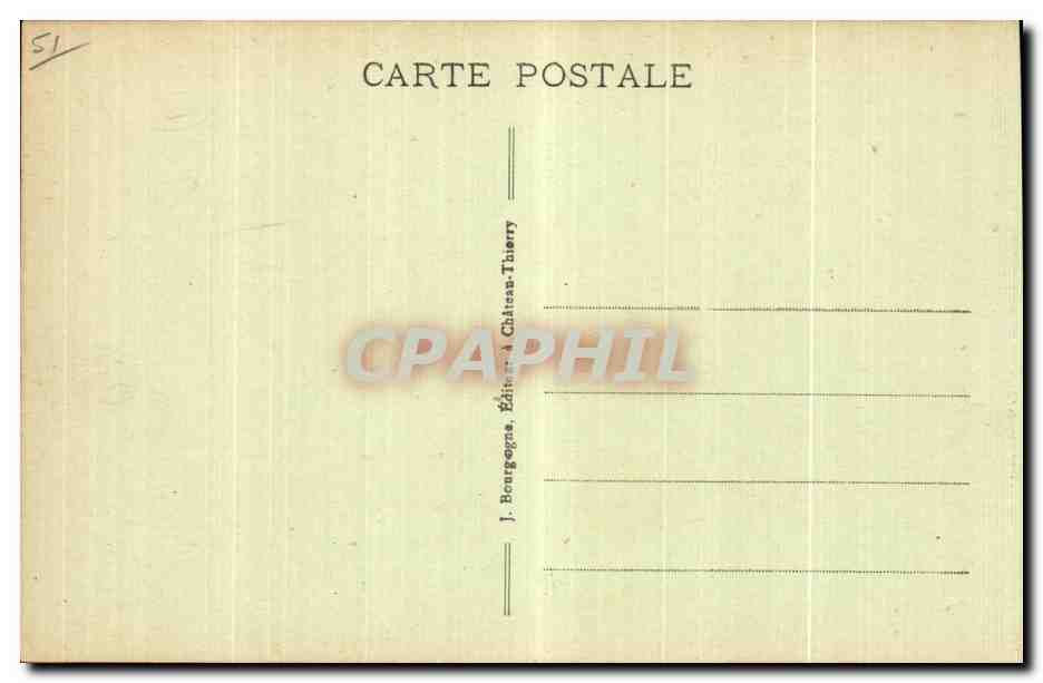 CPA Epernay Le theatre et place Thiers — Rückseite