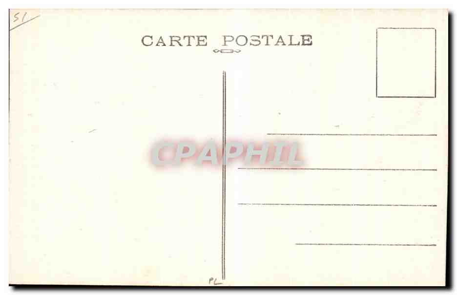 CPA Reims avant la guerre Place Royale et Rue Carnot  — Rückseite