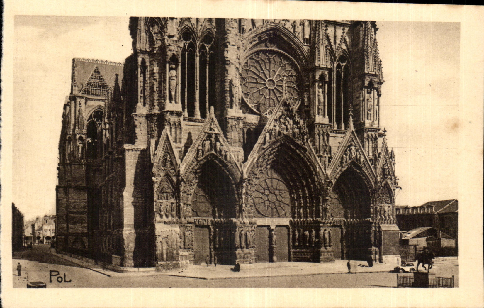 Reims - La Cathédrale - Le portail — Série 507, édit. Poli-Dupuy, Reims